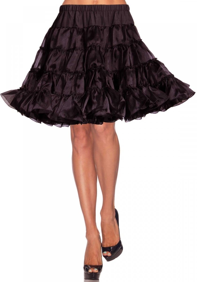 Knee Length Deluxe Crinoline Petticoat Costume Skirt - worldclasscostumes
