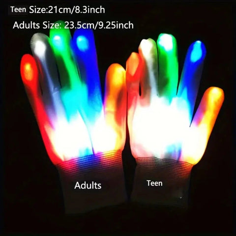 LED Light Up Gloves For Adults Toy Gifts Stocking Stuffers For Men Women In Halloween Christmas Birthday Party - worldclasscostumes