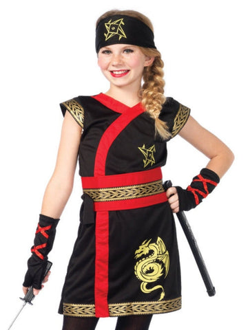 Leg Avenue Children's Ninja Warrior Costume - worldclasscostumes