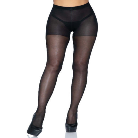 Leg Avenue Women's Nylon sheer open butt crotchless pantyhose - worldclasscostumes