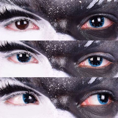 Loki - Black & Blue Colored Contact lenses - worldclasscostumes