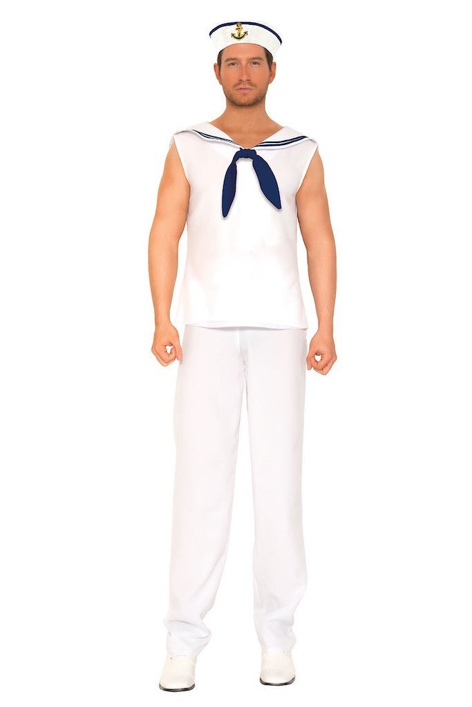 Mens Sailor Sleeveless Costume - worldclasscostumes