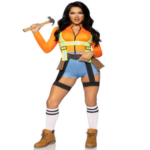 Nailed It Construction Worker Womens Costume - worldclasscostumes