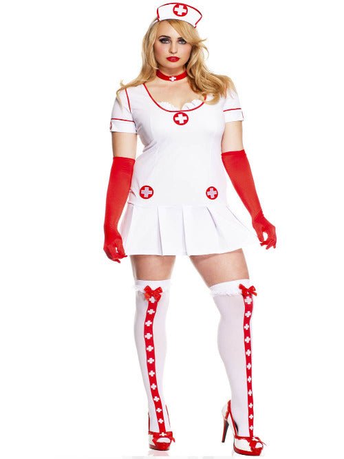 Naughty Nurse Plus Women Costume - worldclasscostumes