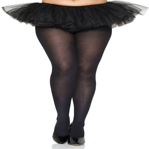 Plus size opaque tights - worldclasscostumes