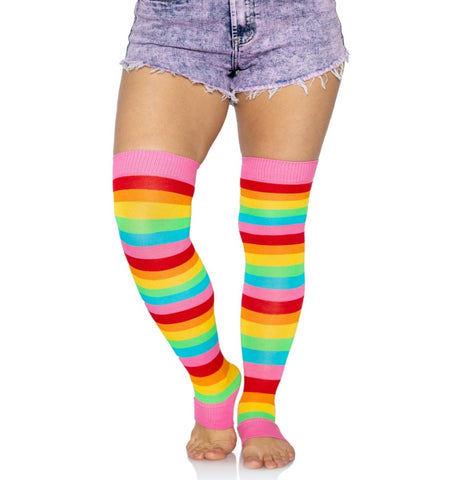 Raya Rainbow Leg Warmers - worldclasscostumes