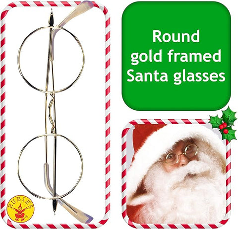 Rubie's Adult Novelty Round Santa Glasses - worldclasscostumes
