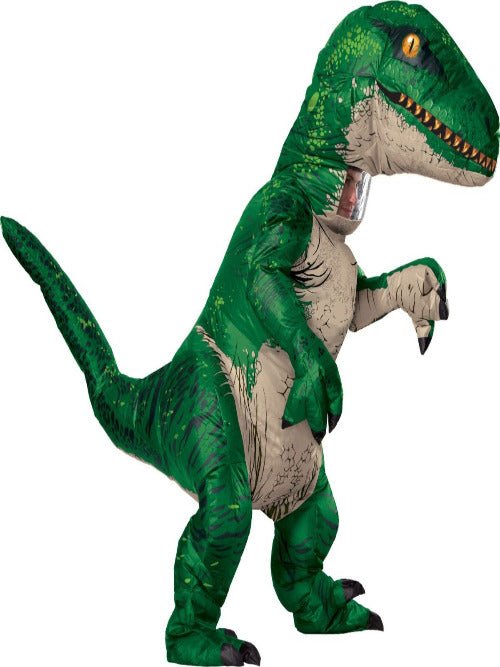 Rubie's Adult The Original Inflatable Dinosaur Costume, Velociraptor - worldclasscostumes
