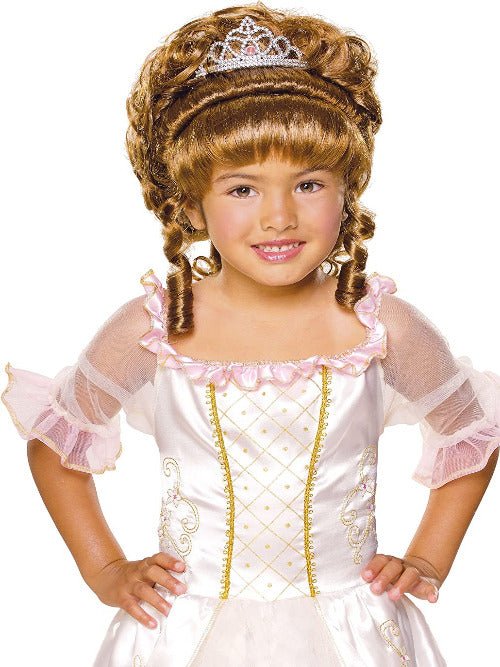 Rubie's Charming Princess Child's Costume Wig, Brunette - worldclasscostumes