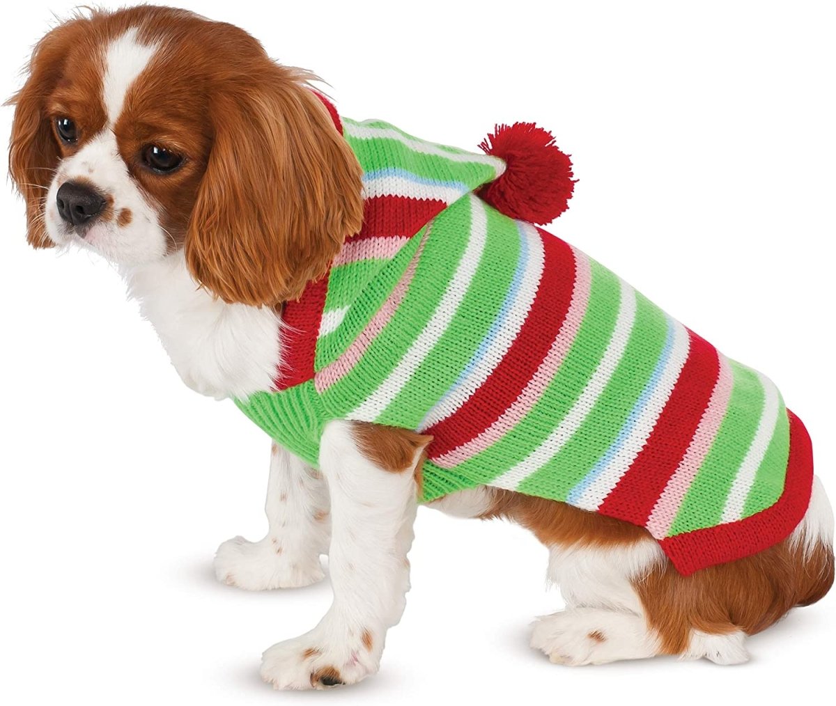 Rubie's Costume Company Candy Striped Knit Pet Sweater - worldclasscostumes