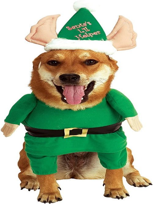 Rubie's Costume Santa's Little Helper Elf Pet Costume - worldclasscostumes