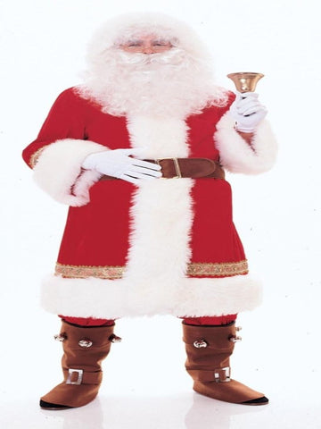 Rubie's Costume Super Deluxe Old-time Santa Suit Costume - worldclasscostumes