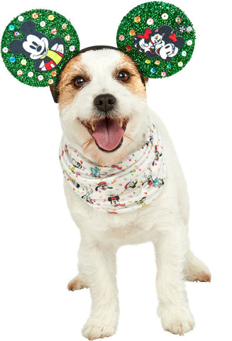 Rubie's Disney Mickey Holiday Ears and Scarf for Pets - worldclasscostumes