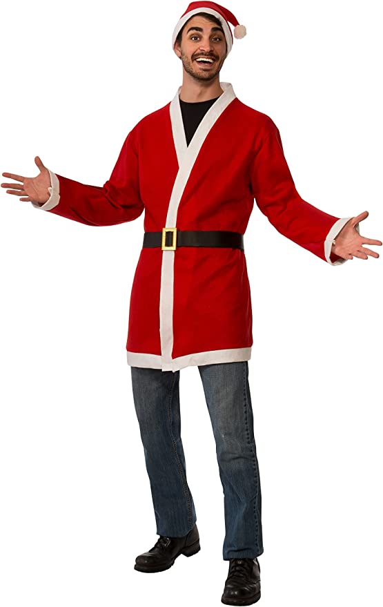 Rubie's Men's Clausplay Santa Jacket with Belt and Hat - worldclasscostumes