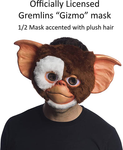 Rubie's Men's Gremlins: Secrets of The Mogwai Mask with Plush Hair, Gizmo - worldclasscostumes