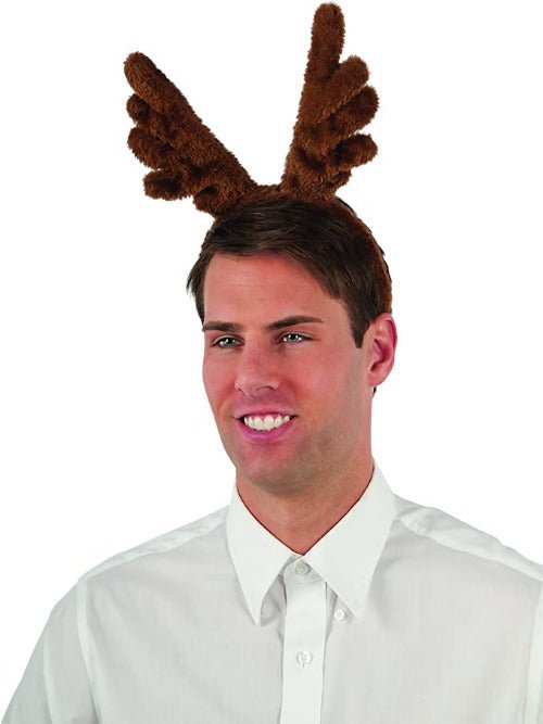 Rubie's Plush Reindeer Antlers Costume Accessory - worldclasscostumes