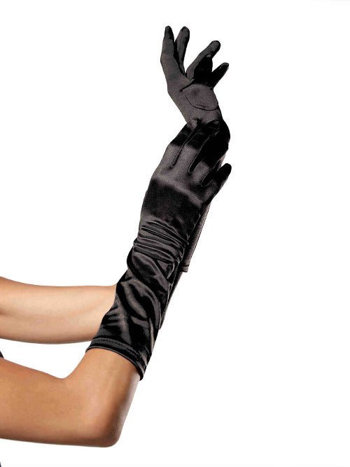 Satin Elbow Length Costume Gloves - worldclasscostumes