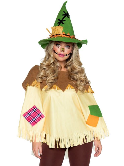 Scarecrow Poncho With Matching Hat - worldclasscostumes