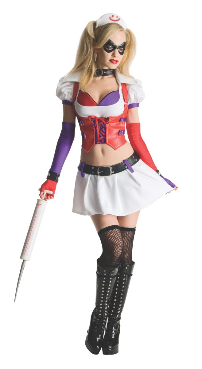 Secret Wishes Two-Piece Dress Adult Harley Quinn Costume - worldclasscostumes