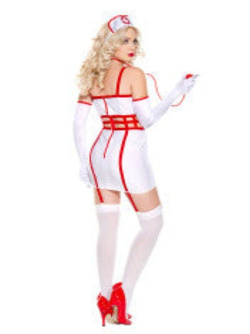 Sexy Caged Nurse Women Costume - worldclasscostumes
