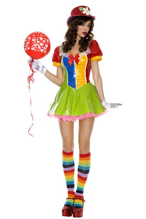Sexy clown on the town costume - worldclasscostumes