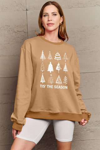 Simply Love Full Size Christmas Tree Graphic Sweatshirt - worldclasscostumes