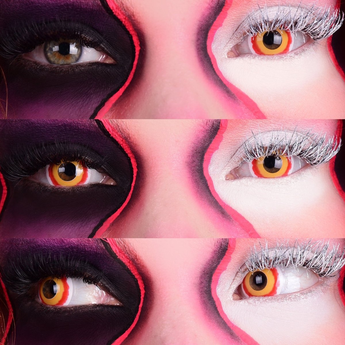 Sith - Red & Yellow Colored contact lenses - worldclasscostumes
