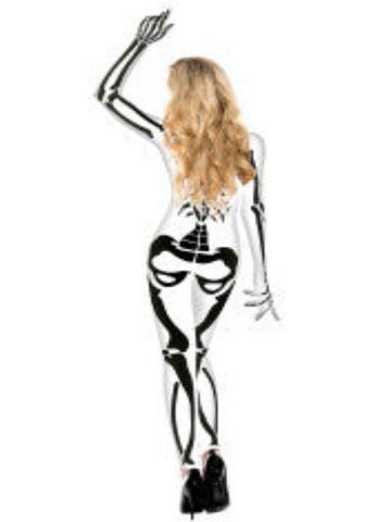 Skeleton Bodysuit Women Costume - worldclasscostumes