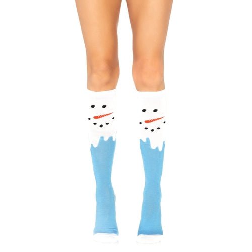 Snow man knee high socks - worldclasscostumes