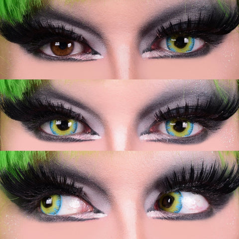 Strange - Green and Blue Cosplay Coloured contact lenses - worldclasscostumes