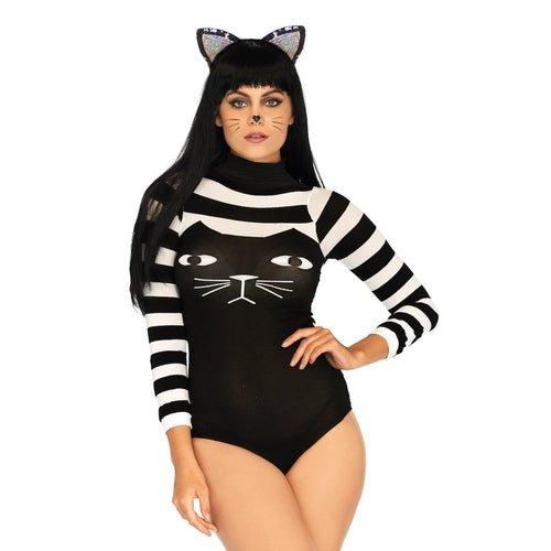 Striped Cat Costume Bodysuit - worldclasscostumes