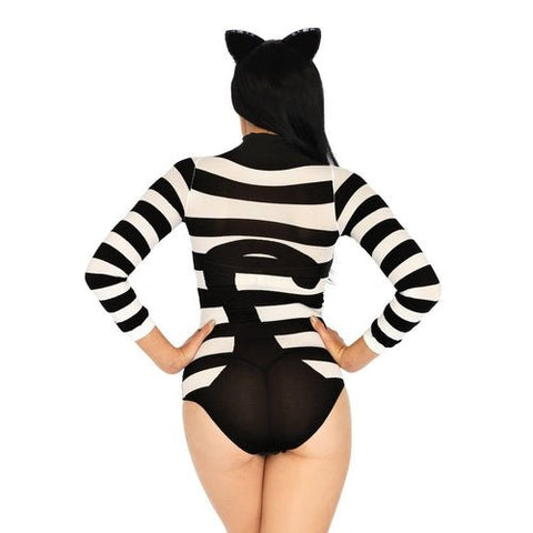 Striped Cat Costume Bodysuit - worldclasscostumes