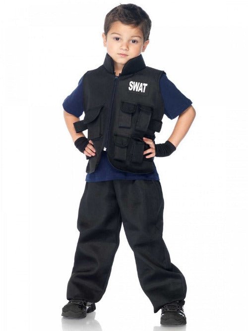 Swat Officer Boys Costumes - worldclasscostumes