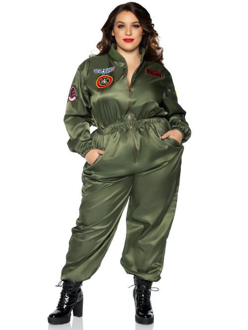 Top Gun Parachute Flight Suit Costume - worldclasscostumes