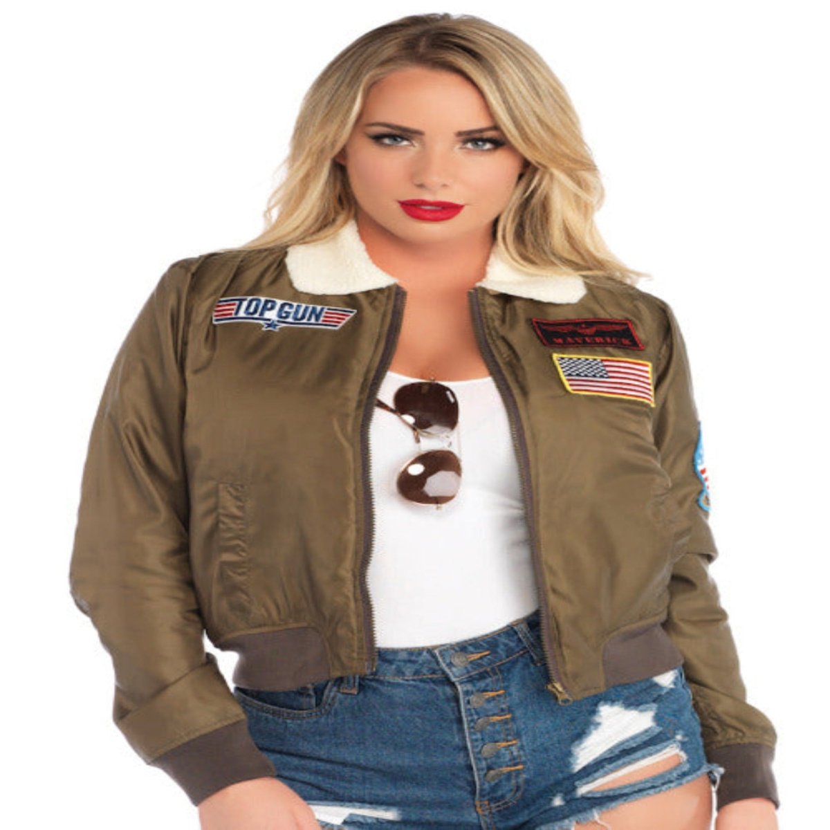 Top Gun Women"s Bomber Jacket - worldclasscostumes