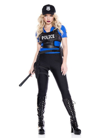 Traffic Stopper Police Women Costume - worldclasscostumes