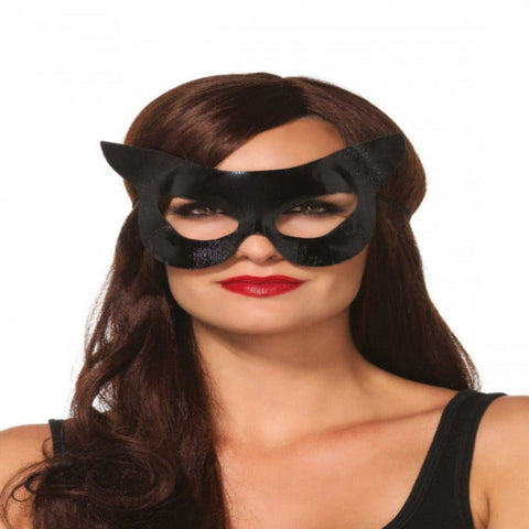 Vinyl Wet Look Cat Costume Mask - worldclasscostumes