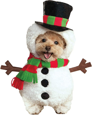 Walking Snowman Pet Costume - worldclasscostumes