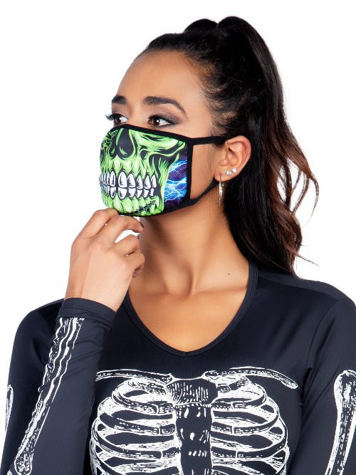 Zombie Skull Face Mask - worldclasscostumes