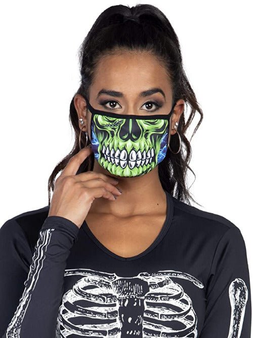 Zombie Skull Face Mask - worldclasscostumes